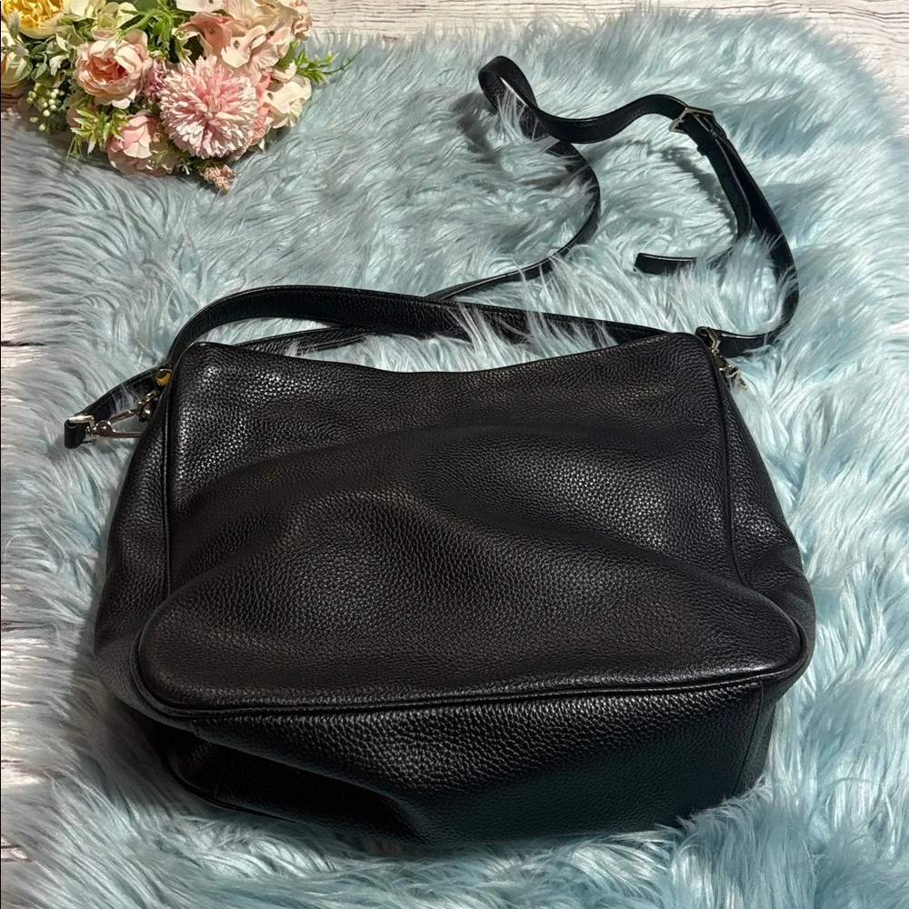 Kate Spade Michaela Chester Street Black Pebbled Leather Hobo Bag